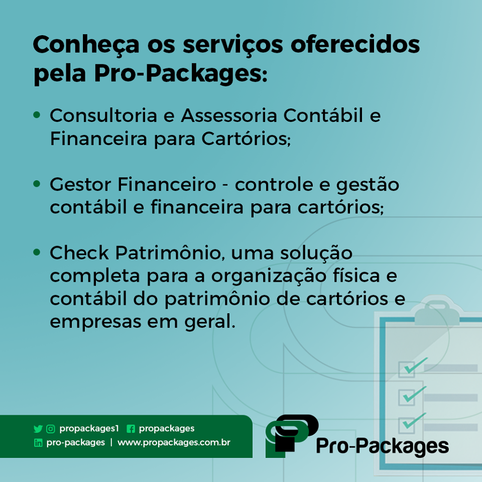 Serviços oferecidos pela Pro Packages